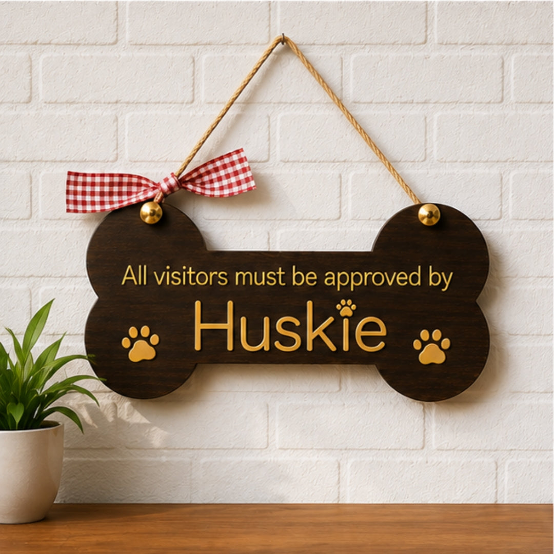 Personalized Dog Bone Hanging Name Sign