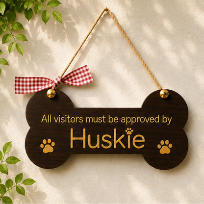 Personalized Dog Bone Hanging Name Sign
